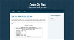 Desktop Screenshot of createzipfiles.com