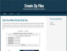Tablet Screenshot of createzipfiles.com